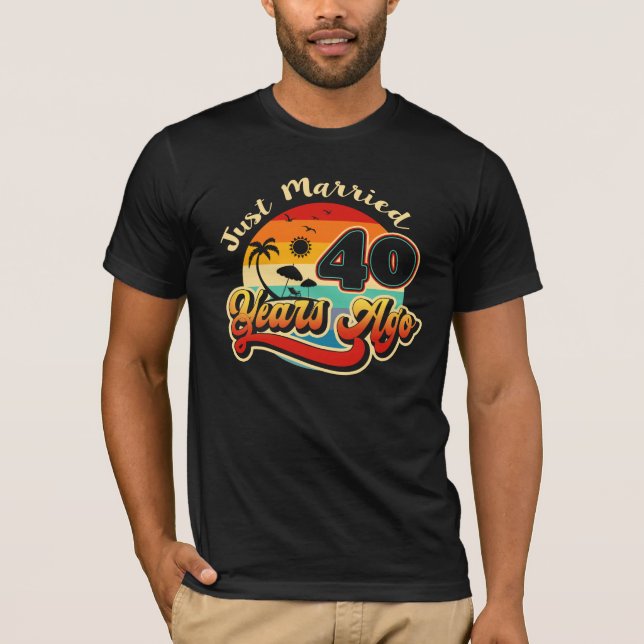 Camiseta 40.º Boda de cruceros casados 40 años (Anverso)