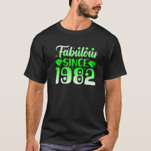 Camiseta 40.º Chica De Cumpleaños Fabuloso Desde 1982 Clási