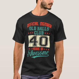 Camiseta 40.º club de balas de cumpleaños 40 años de increí
