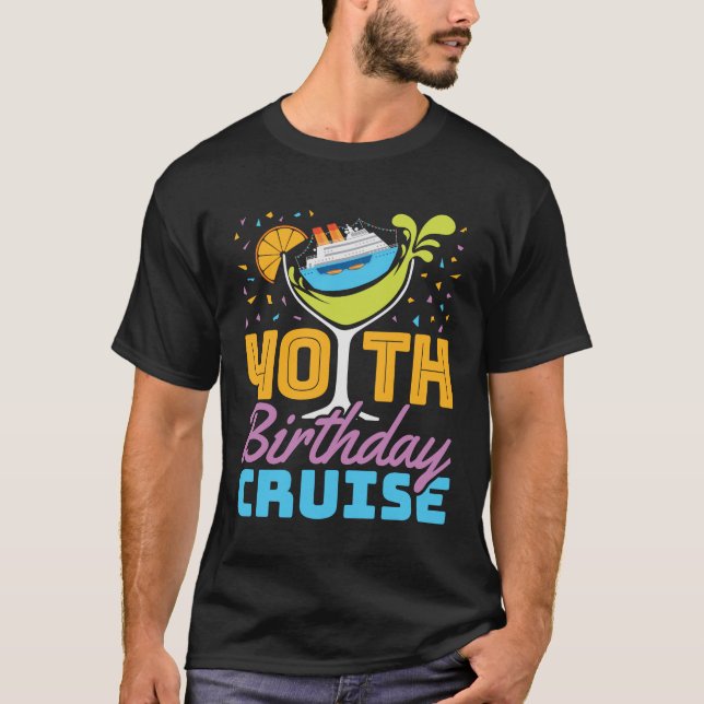 Camiseta 40.º crucero de cumpleaños (Anverso)