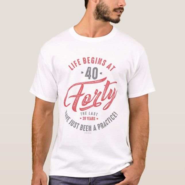 Camiseta 40.º cumpleaños (Anverso)