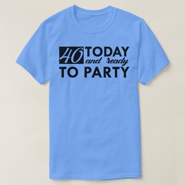 Camiseta 40.º cumpleaños 40 años (Diseño del anverso)