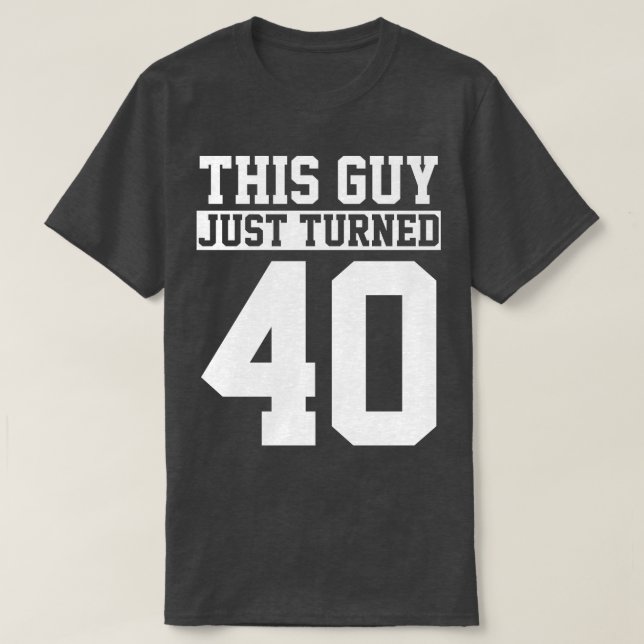 Camiseta 40.º Cumpleaños Cuarenta Años (Diseño del anverso)