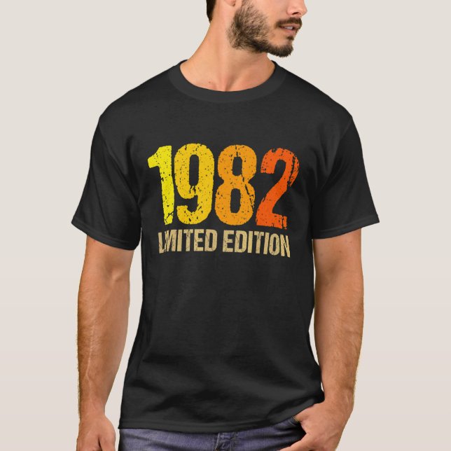 Camiseta 40.º cumpleaños damas hombres 40 años 1982 13 (Anverso)