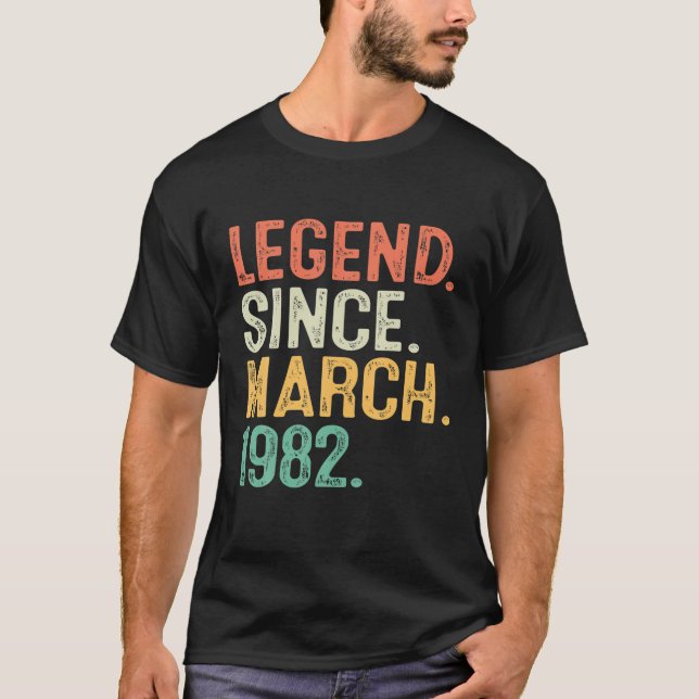 Camiseta 40.º Cumpleaños De Hombres De 40 Años De Edad Lege (Anverso)