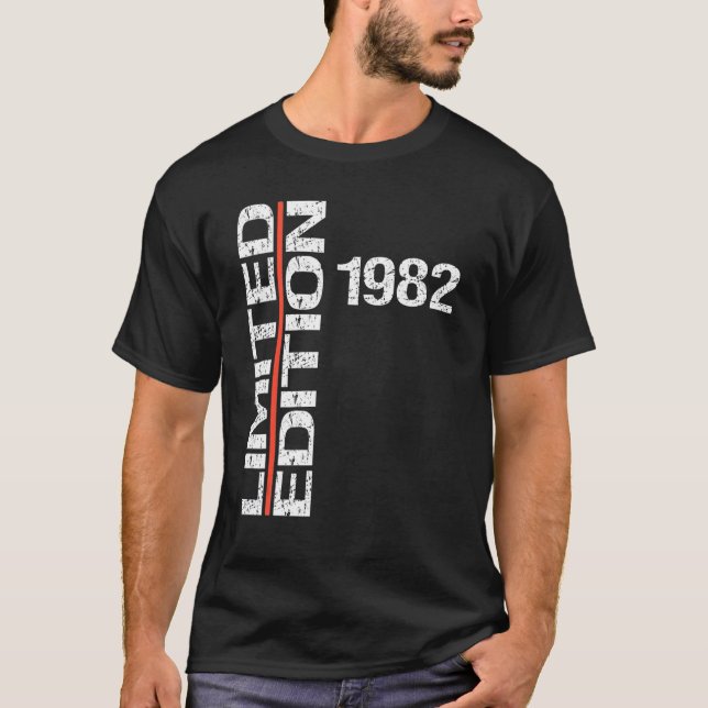Camiseta 40.º Cumpleaños Hombres 1982 (Anverso)