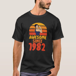 Camiseta 40.º Cumpleaños Increíble Desde 1982 Músculo De Te
