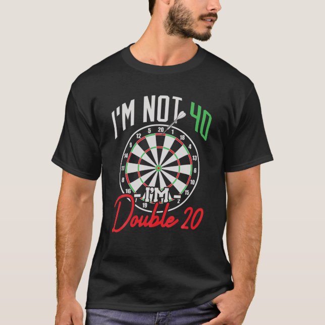 Camiseta 40.º Jugador Dart 40 Años Darts (Anverso)