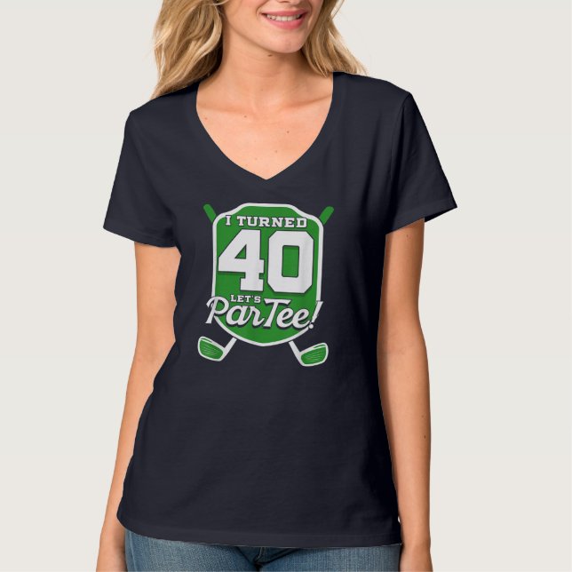 Camiseta 40.º Jugador de golf de cumpleaños (Anverso)