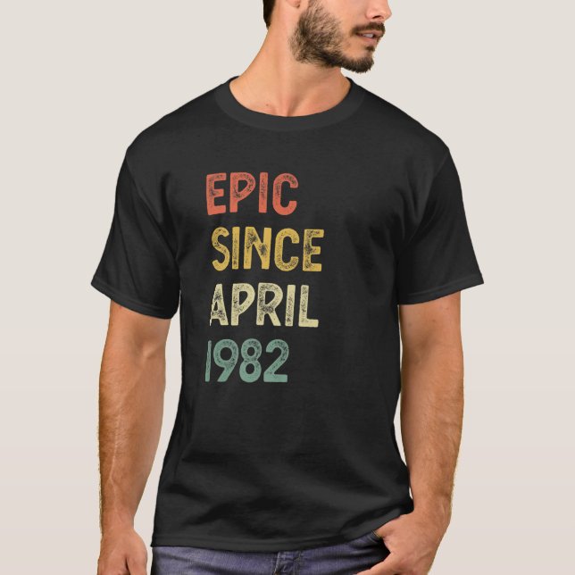 Camiseta 40.º Nacimiento De Mujeres 40 Años Epic Desde Ap (Anverso)