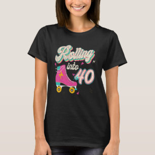 Camiseta 40.º patinaje de natalidad en 40 años