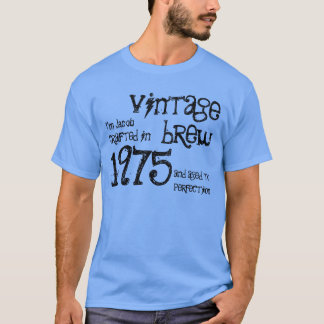 Camiseta 40.º regalo de cumpleaños 1975 Vintage Brew S01B