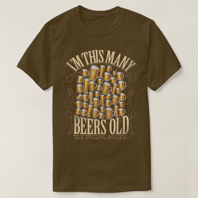 Camiseta 40.º Regalo De Cumpleaños 40 Años De Cerveza Me En (Diseño del anverso)