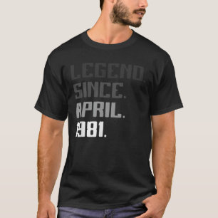 Camiseta 40.º Regalo De Cumpleaños Leyenda De 40 Años Desde