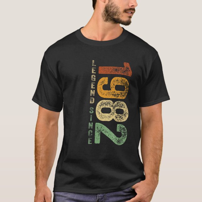 Camiseta 40.º Regalo De Cumpleaños Leyenda Retro De 40 Años (Anverso)