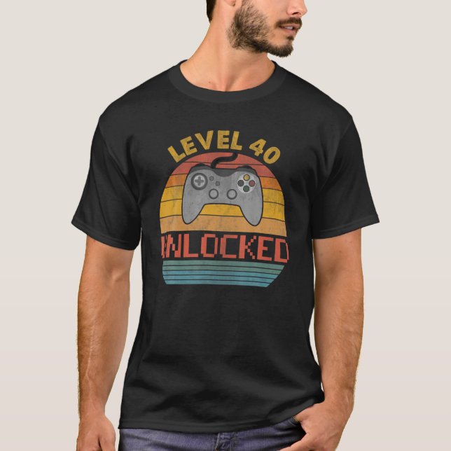 Camiseta 40.º Regalo De Cumpleaños Para Él Y Su Cumpleaños  (Anverso)