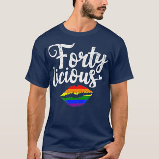 Camiseta 40.º regalo de cumpleaños para la lesbiana gay LGB