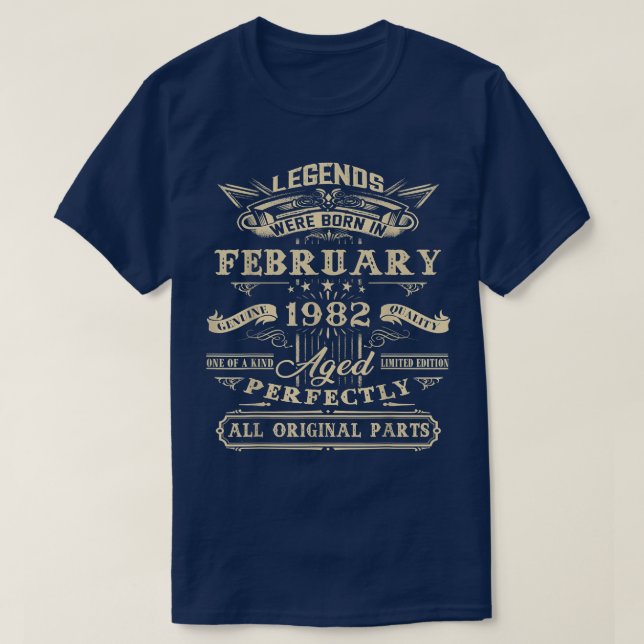 Camiseta 40.º Regalo De Cumpleaños Para Leyendas Nacidas En (Diseño del anverso)