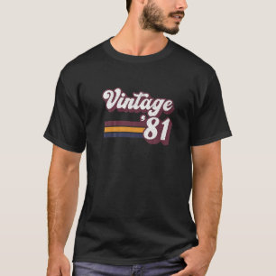 Camiseta 40.º Regalo De Cumpleaños Retro 1981 Hombres De 40