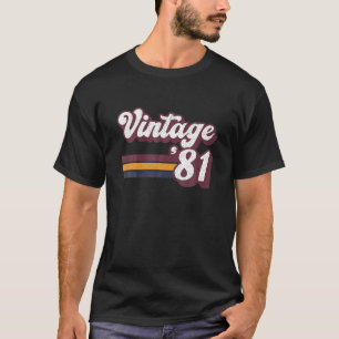 Camiseta 40.º Regalo De Cumpleaños Retro 1981 Hombres De 40
