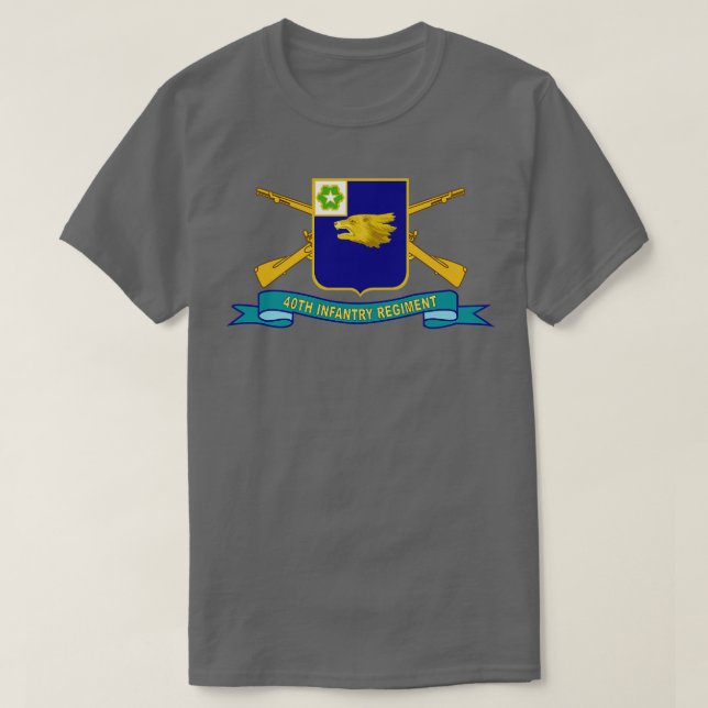 Camiseta 40.º Regimiento de Infantería con Cinta Br X (Diseño del anverso)