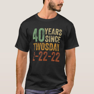 Camiseta 40 Aniversario 2022 40 Años Nacido En Feb