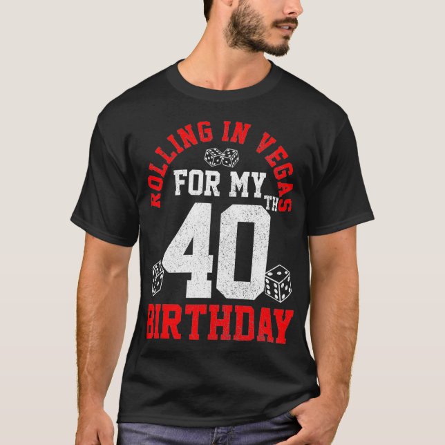 Camiseta 40 Aniversario del viaje de Las Vegas Regalo (Anverso)
