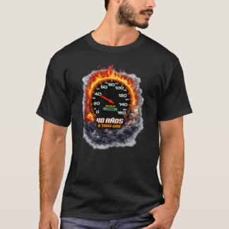 Camiseta 40 Años A Toda Velocidad Nacido 1985 Velocímetro B