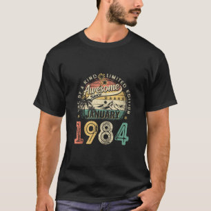 Camiseta 40 años de antigüedad Enero de 1984 Regalos 40º na