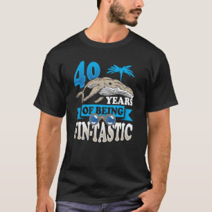 Camiseta 40 años de fabuloso cumpleaños de observación de b