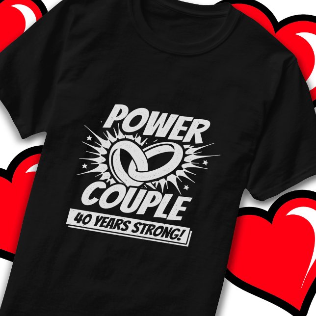 Camiseta 40 años de la súper potencia cómica de la pareja 4 (Subido por el creador)