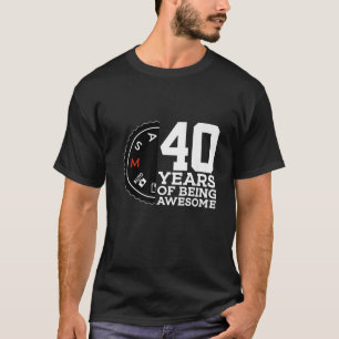 CAMISETA 40 AÑOS DE SER IMPRESIONANTE FOTÓGRAFO 40º NACIMIE