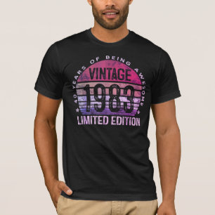 Camiseta 40 años de ser increíble Edición Limitada Vintage