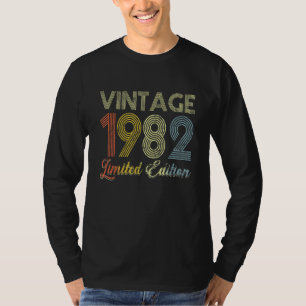 Camiseta 40 Años De Ser Una Vintage Impresionante 1982 Retr