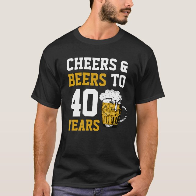 Camiseta 40 años de vigilia y cerveza a 40 años (Anverso)