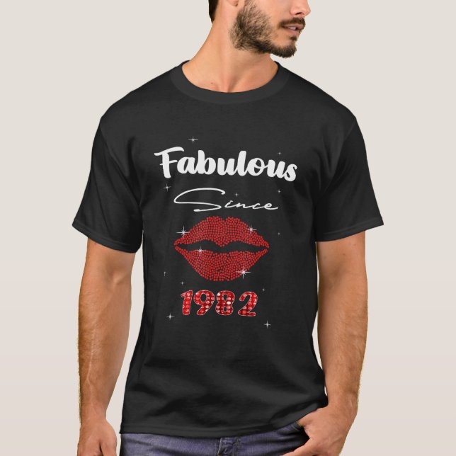 Camiseta 40 años Fabuloso desde 1982 40º cumpleaños (Anverso)