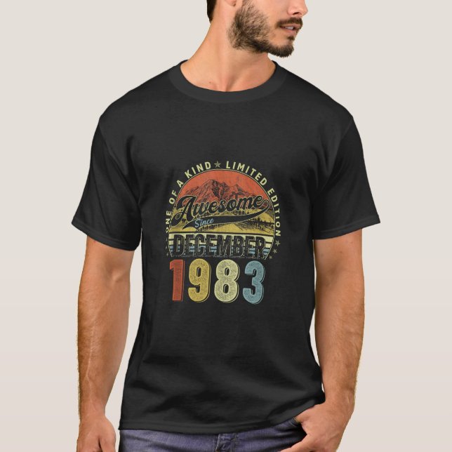 Camiseta 40 Años Fabulosos Desde Diciembre De 1983 Cumpleañ (Anverso)
