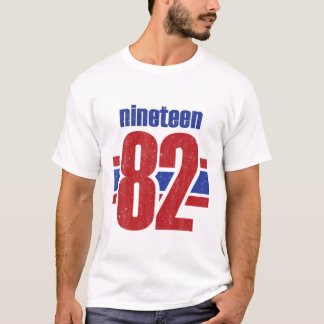 Camiseta 40 Años Nacido En 1982 Vintage Ninen 82 40Th Bir