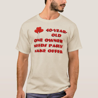 Camiseta 40 años. Un propietario. Necesita partes. Hacer of