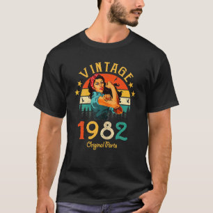 Camiseta 40 años vendidos Vintage 1982 Partes originales 40