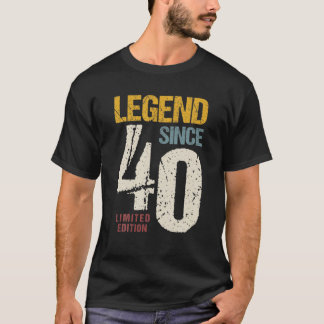 Camiseta 40 Años Vintage 1982 40ª Decoración De Cumpleaños