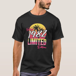 Camiseta 40 Años Vintage 1982 Edición Limitada 40º Nacimien