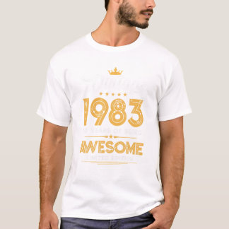 Camiseta 40 Años Vintage 1983 Edición Limitada 40º nacimien