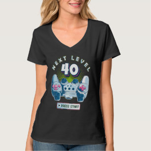 Camiseta 40 Birthday Gamer Next Level 40 Gaming Controller