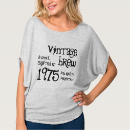 Camiseta 40 cumpleaños 1975 o CUALQUIER AÑO cosecha A01