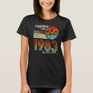 Camiseta 40 Cumpleaños 40 Legendario Desde Agosto De 1982