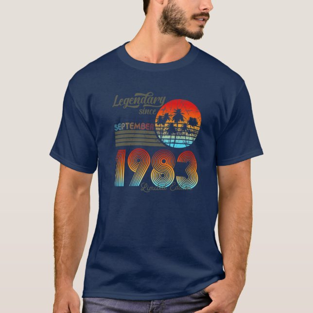Camiseta 40. Cumpleaños Legendario desde septiembre de 1983 (Anverso)