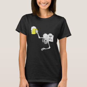 Camiseta 40 cumpleaños R I P 30's Tombstone