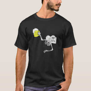 Camiseta 40 cumpleaños R I P 30's Tombstone