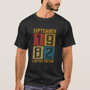 Camiseta 40 Cumpleaños Septiembre 1982 Nacido En 1982 40 Añ